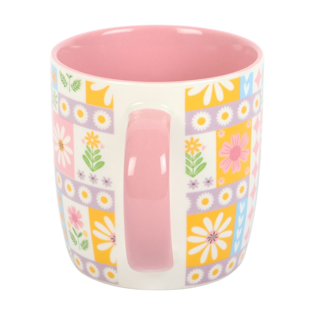 Something Different - Floral Patchwork Print Mug Mug - Multicolours